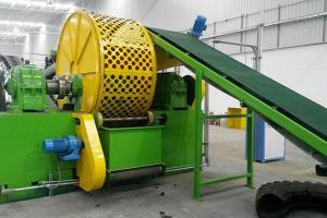 Whole Rubber Tyre Shredder